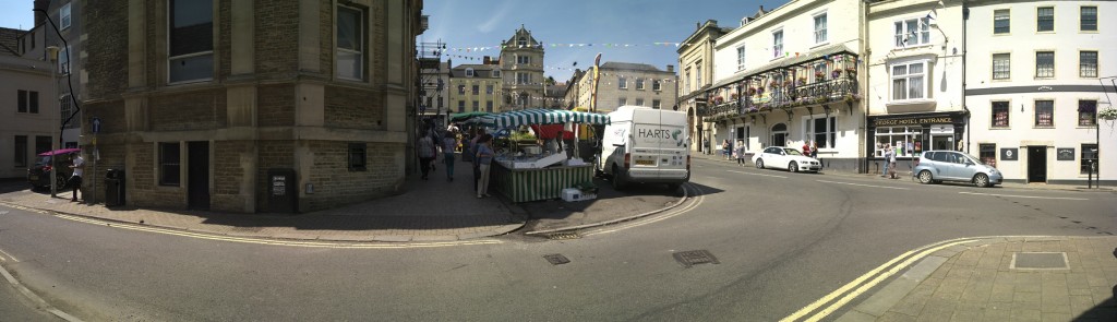 Panorama of the Market Place in Frome