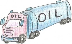 Oil Truck Drawing