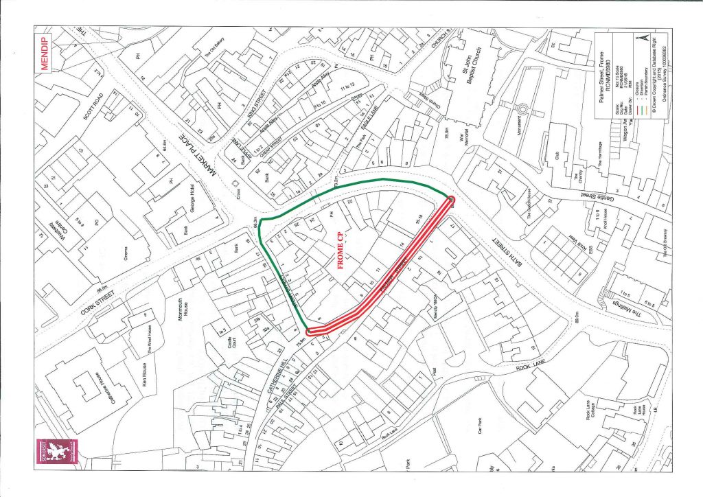 Notice of Road closure map