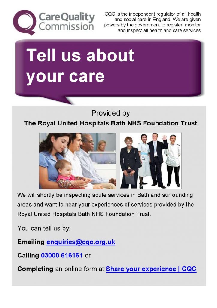 RUH Bath NHS FT tell us about your care poster- acute-page-001