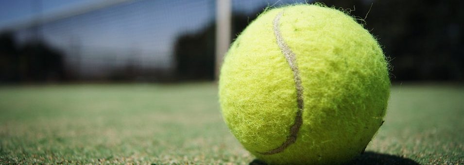close up of tennis ball
