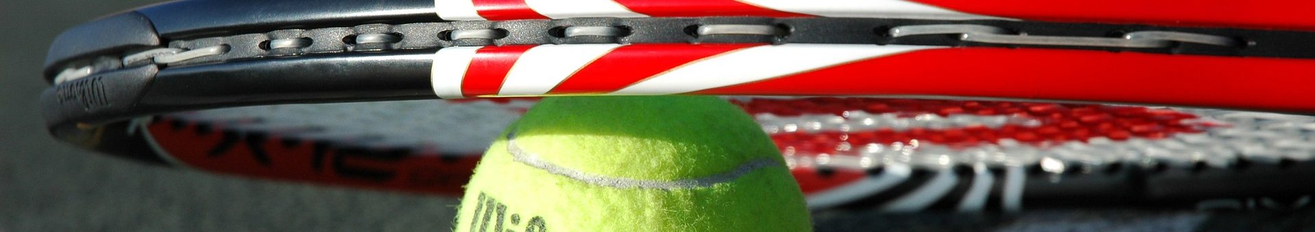 Tennis racket and ball
