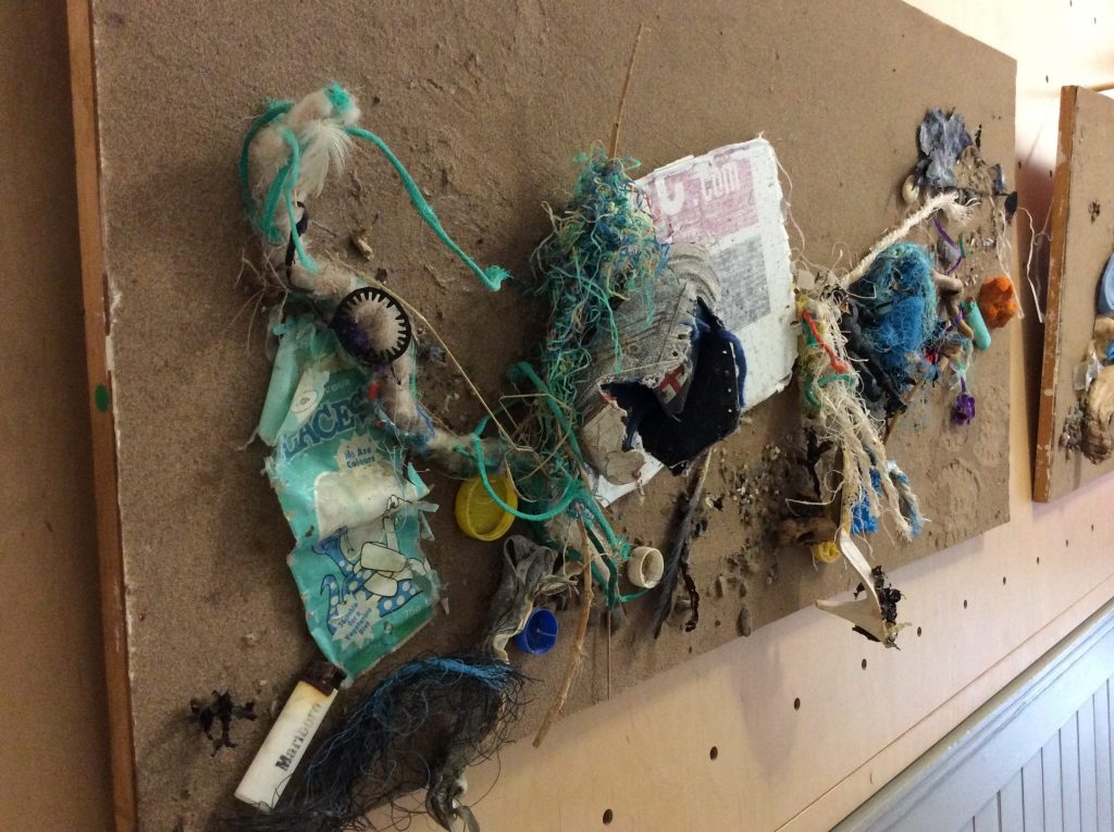 Photo of artwork from the Plastic Tideline exhibition