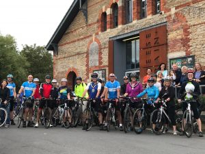 Photo: Mayor of Frome Rich sets off on bike ride