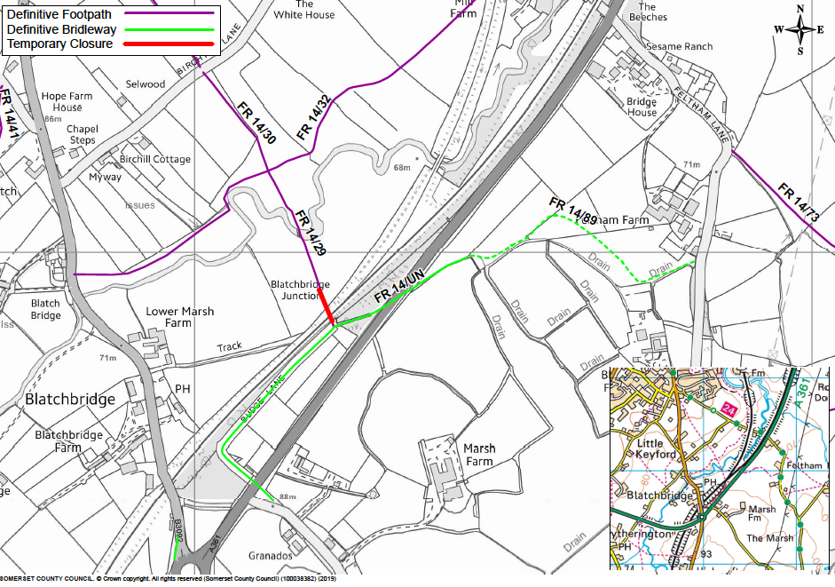 Blatchbridge footpath closure