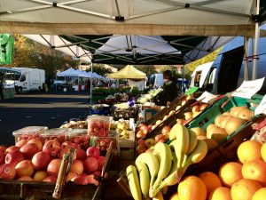 Photo of a market stall selling fruit in Frome