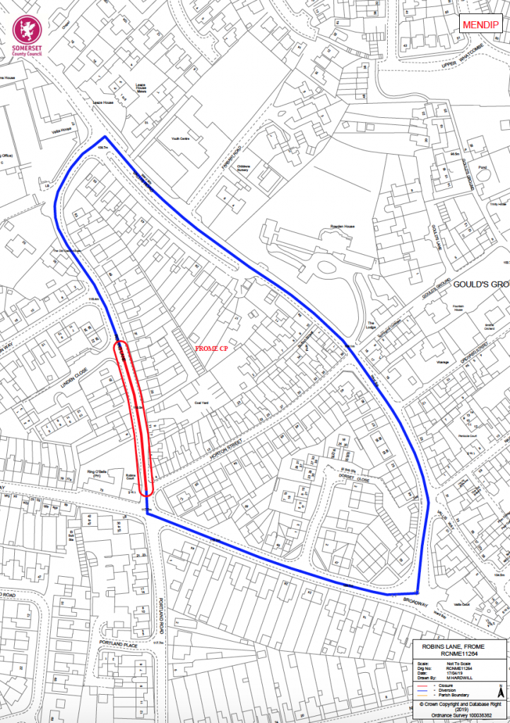 Robins Lane road closure