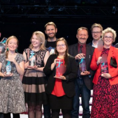 Anna and other winners of awards
