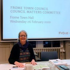 Photo of Sheila Gore at Council Matters Meeting