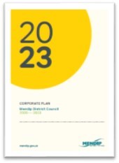Front cover of Mendips corporate plan