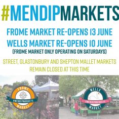 Mendip market reopening announcement