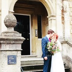 Loren & Brendan married outside Town Hall
