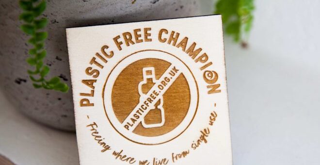 Plastic free champions plaque