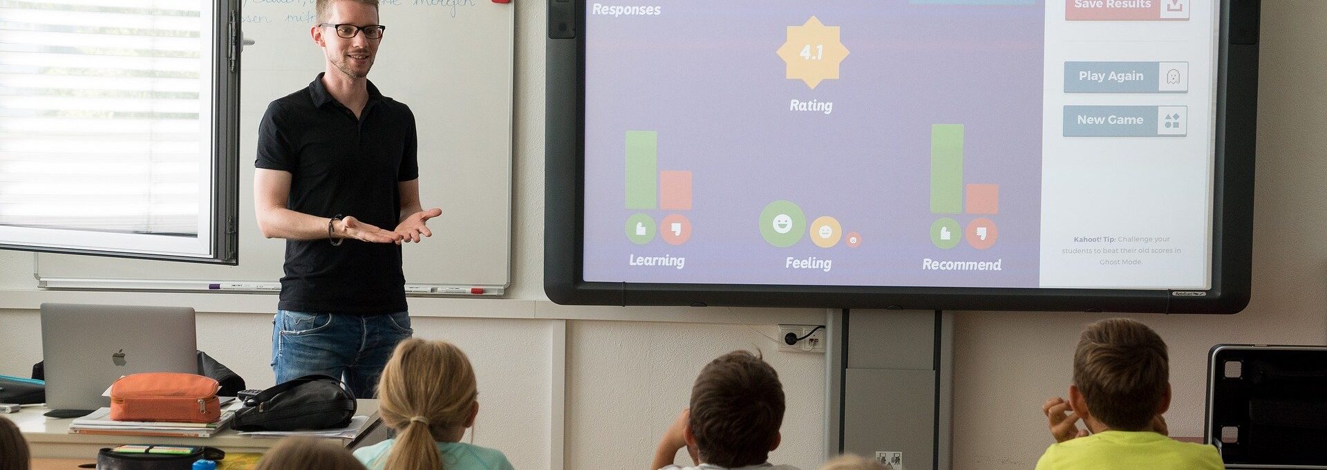 teacher in front of class