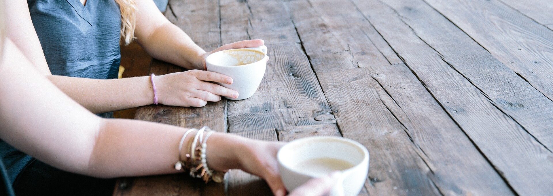 People drinking coffee