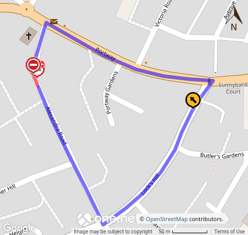 Alexandra Road closure alternative route