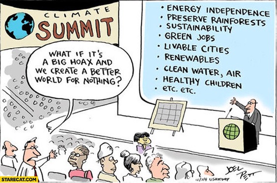 Cartoon about climate change