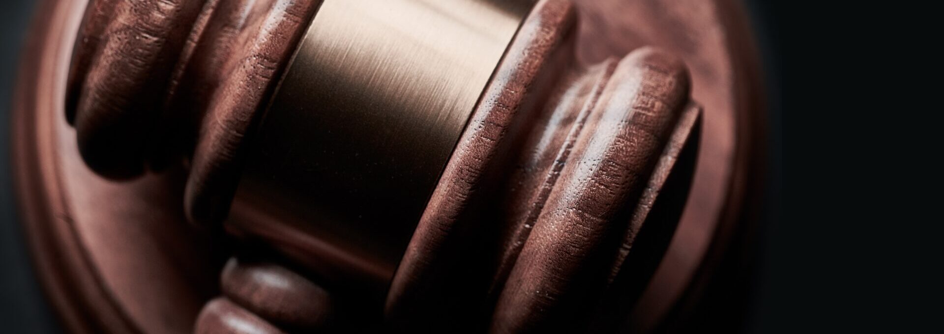 Close up of a gavel