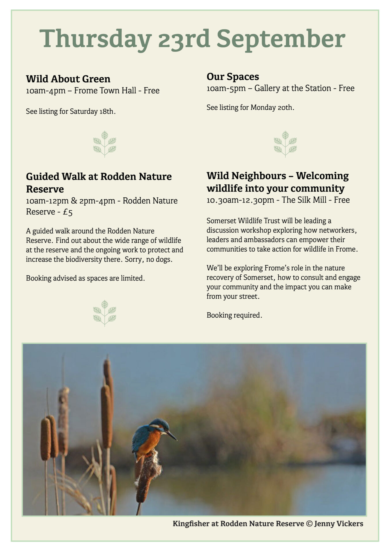 Great Big Green Week 2021 programme page 9