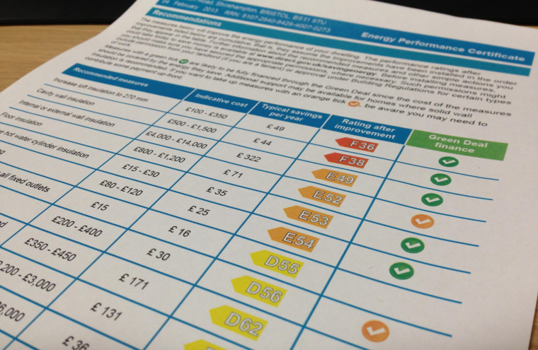 Example of an Energy Performance Certificate