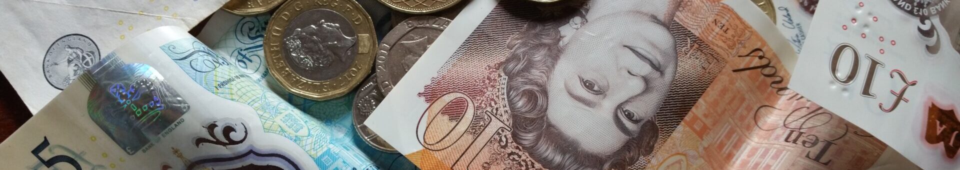 Money notes and coins