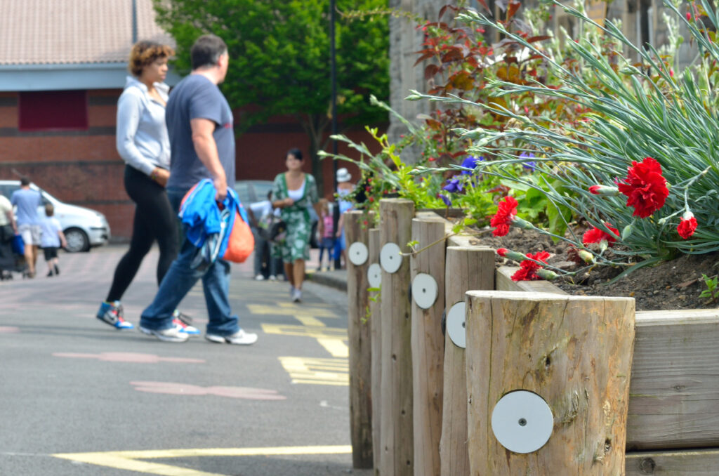 School streets planters