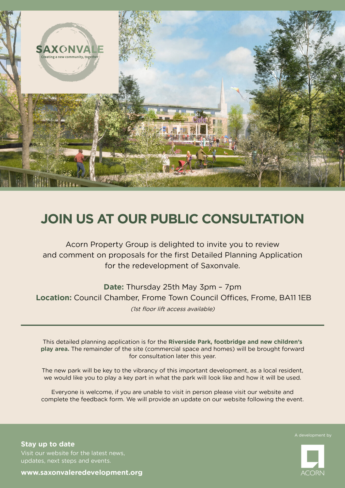 Saxonvale Public Consultation Invite